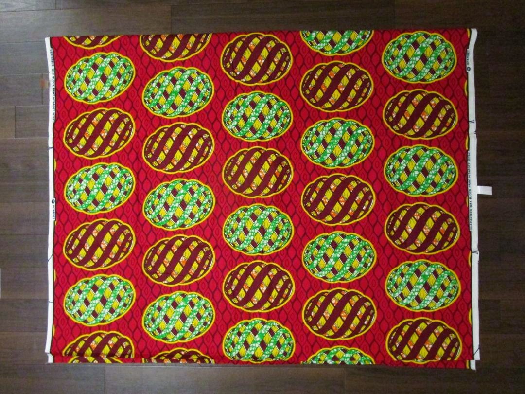 画像: アフリカンプリント生地 パーニュ