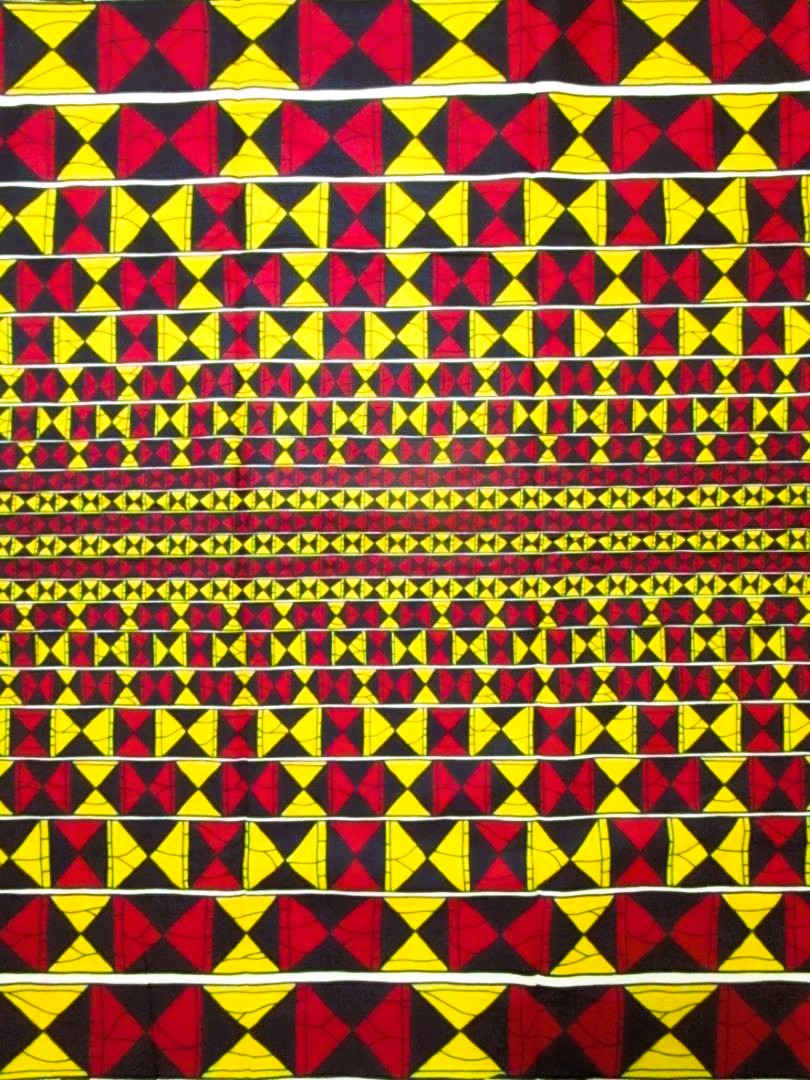 画像1: アフリカンプリント生地 パーニュ