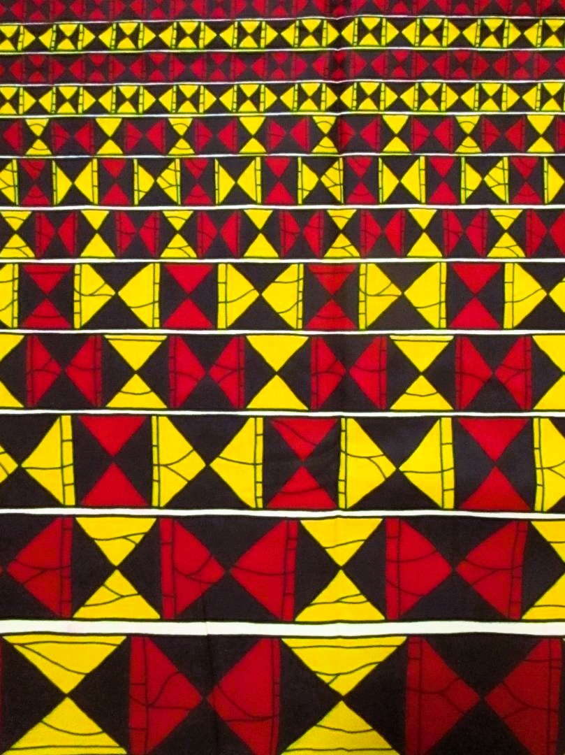 画像: アフリカンプリント生地 パーニュ