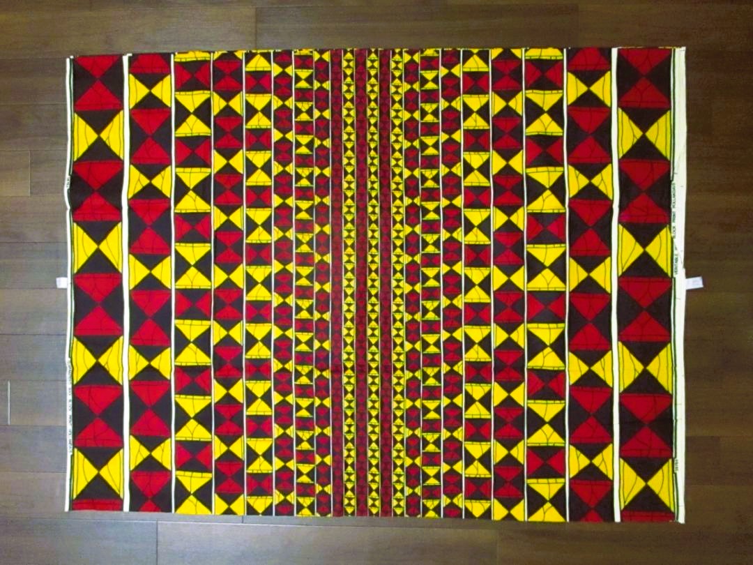 画像: アフリカンプリント生地 パーニュ