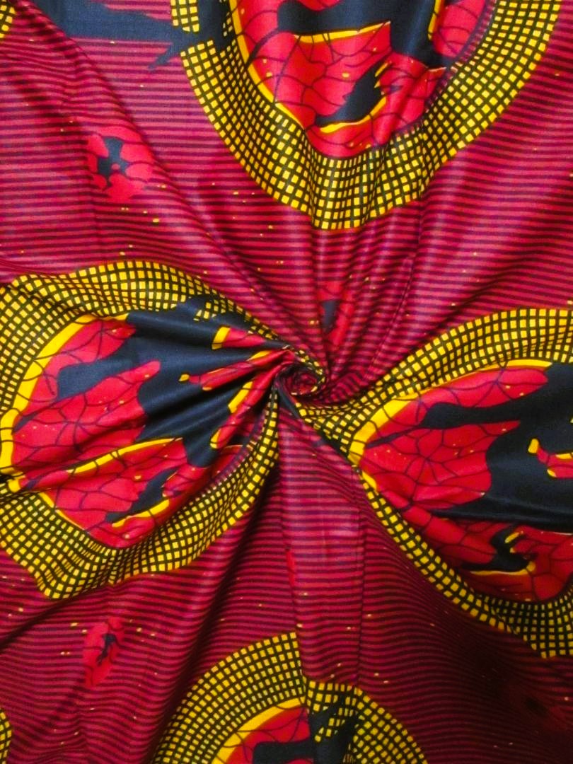 画像: アフリカンプリント生地 パーニュ