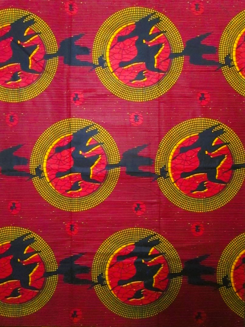 画像1: アフリカンプリント生地 パーニュ