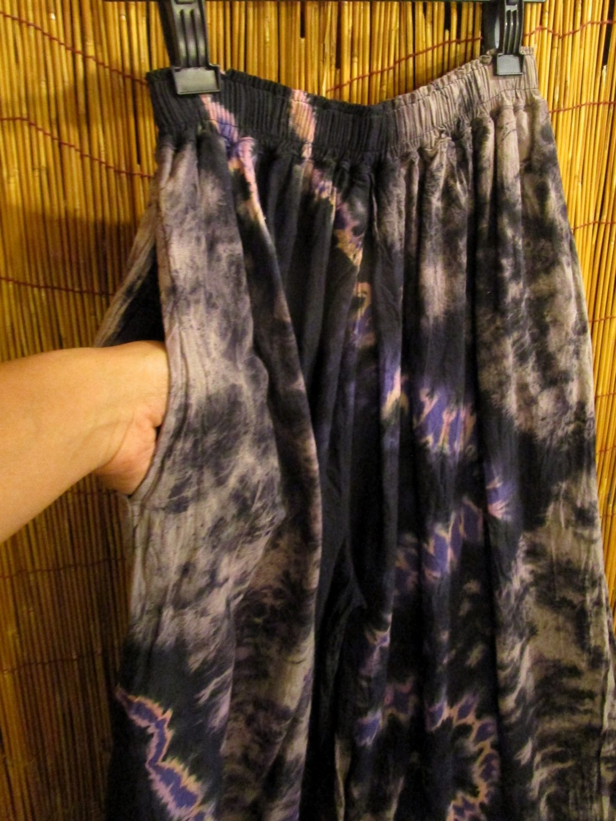 画像3: ラヴァタイダイ染め＊コットン素材＊ゆったりシルエット＊ビッグアラジンパンツ＊バルーンパンツ