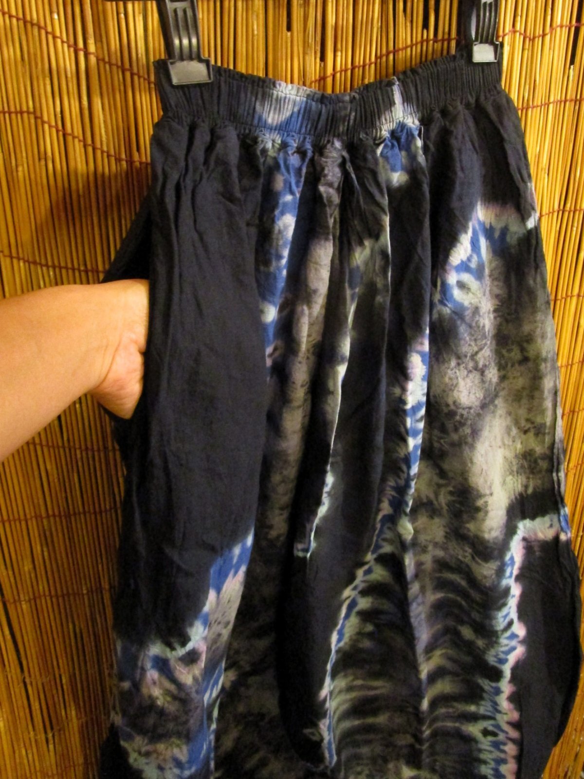 画像3: ラヴァタイダイ染め＊コットン素材＊ゆったりシルエット＊ビッグアラジンパンツ＊バルーンパンツ