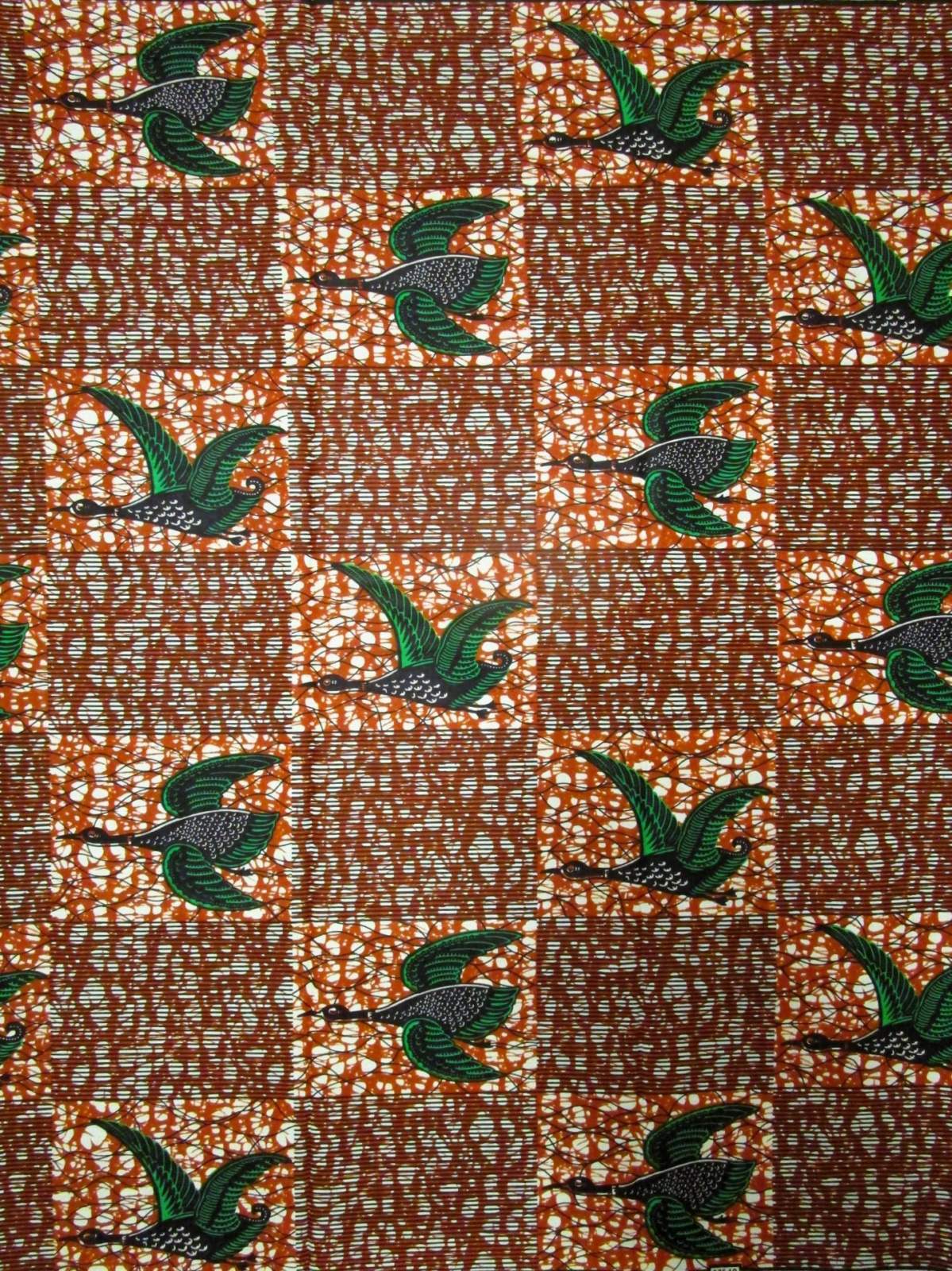 画像1: アフリカンプリント生地 パーニュ