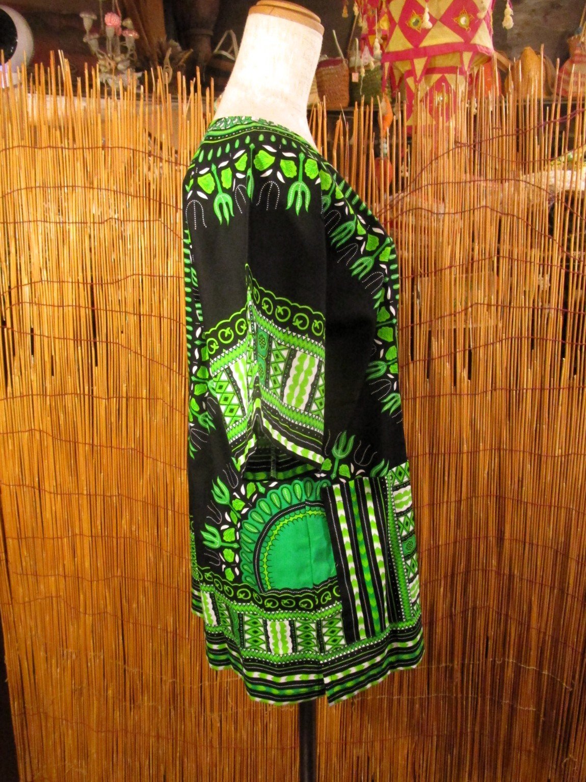 画像2: 小さめサイズ＊アフリカンプリント＊ダシキ＊ＤＡＳＨＩＫＩ＊Ｓ