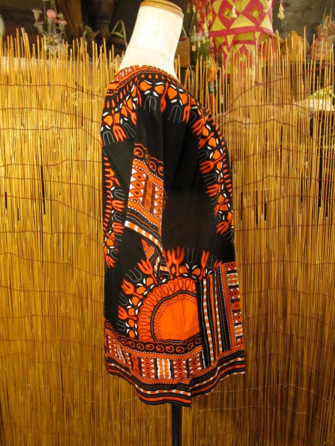 画像2: 小さめサイズ＊アフリカンプリント＊ダシキ＊ＤＡＳＨＩＫＩ＊Ｓ