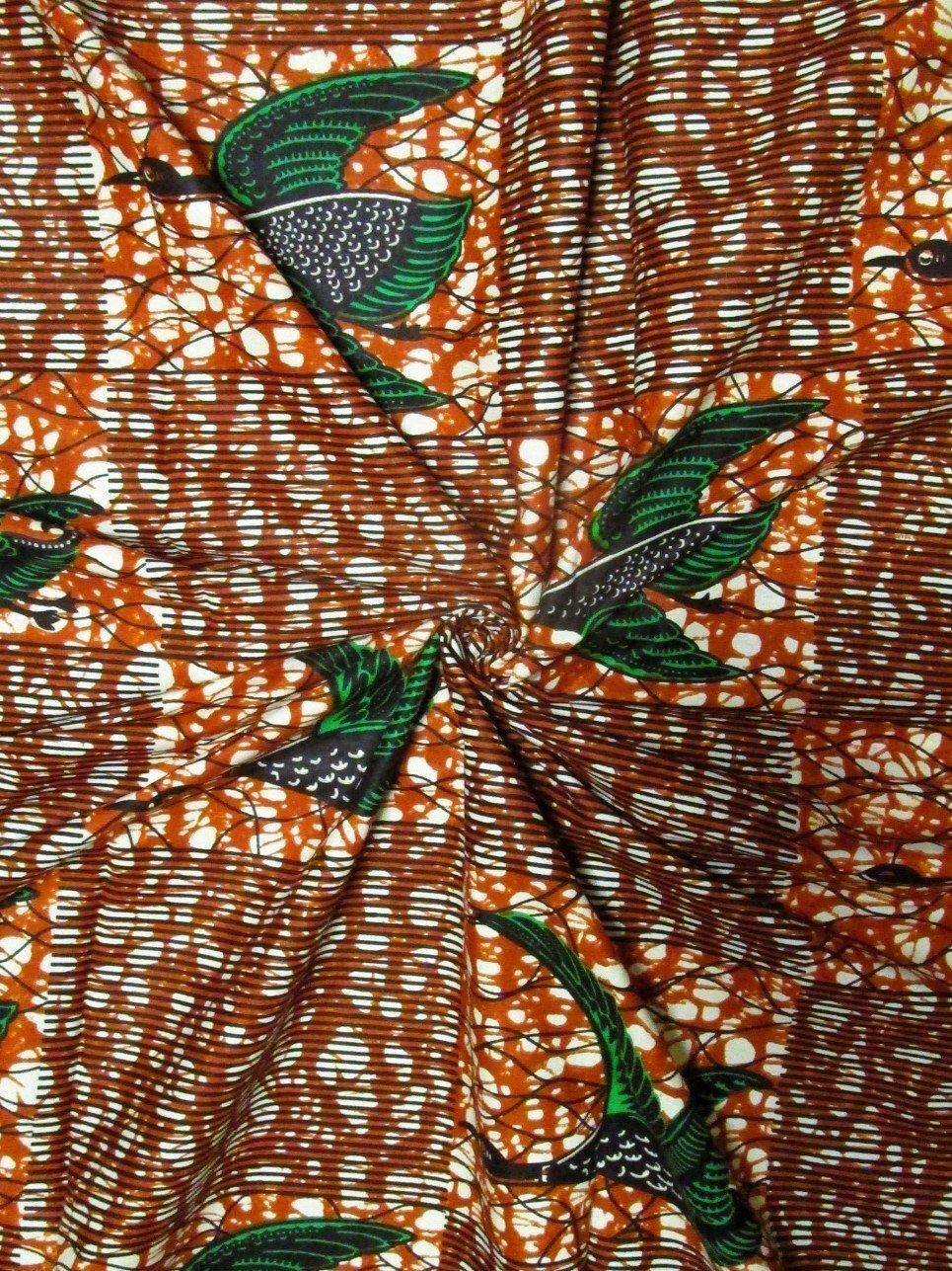 画像: アフリカンプリント生地 パーニュ