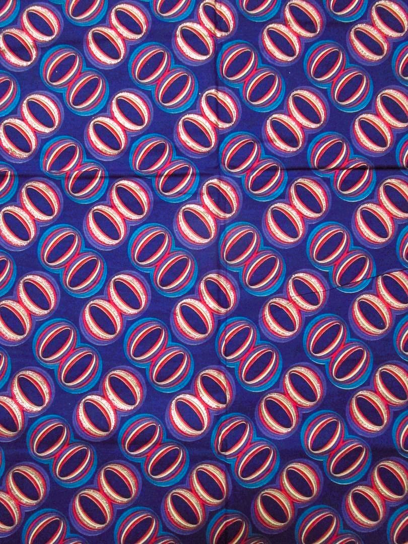 画像1: アフリカンプリント生地 パーニュ