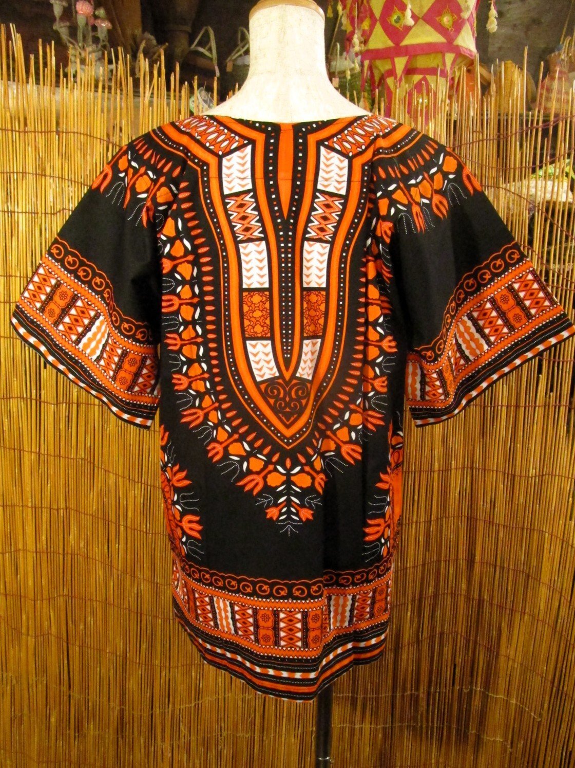 画像3: 小さめサイズ＊アフリカンプリント＊ダシキ＊ＤＡＳＨＩＫＩ＊Ｓ