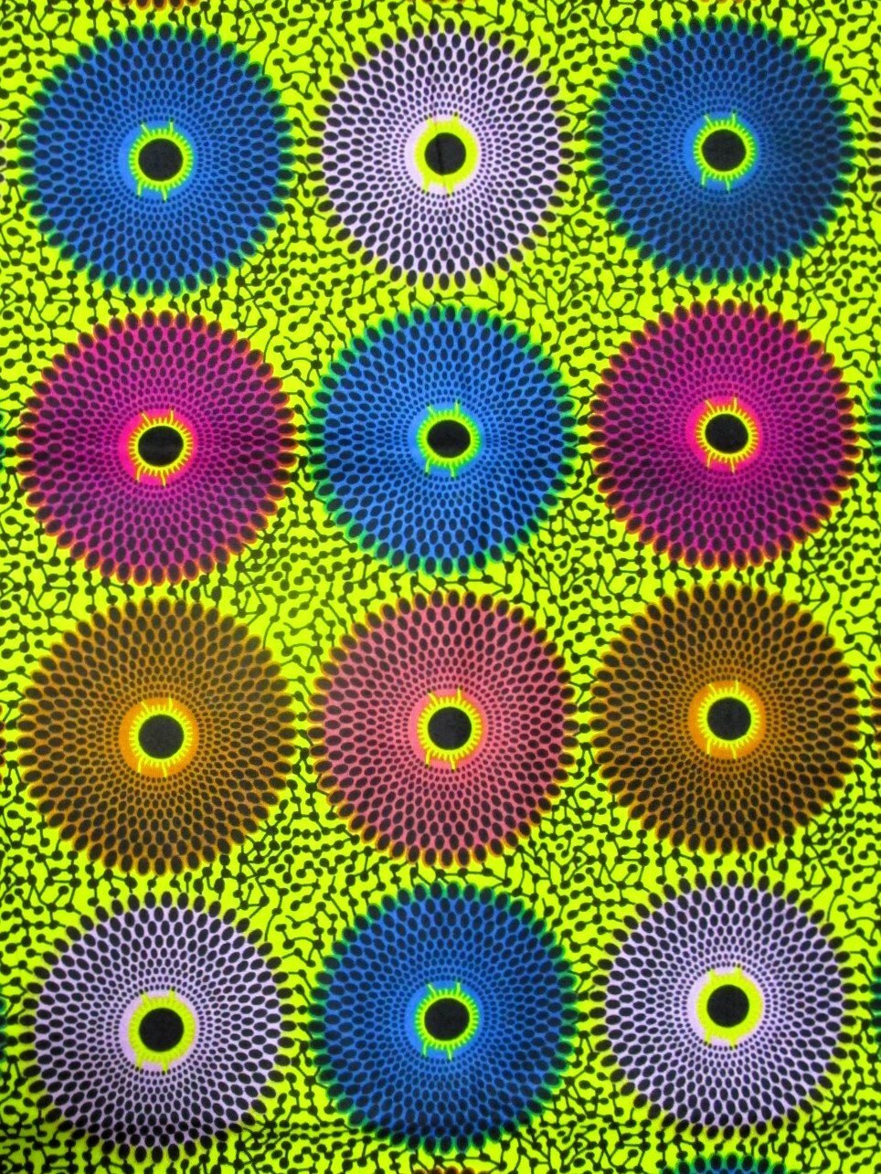 画像1: アフリカンプリント生地 パーニュ