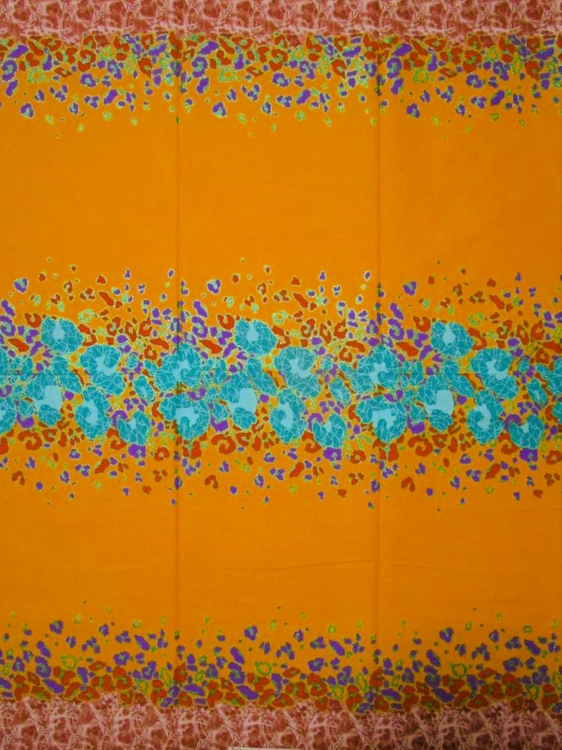 画像1: アフリカンプリント生地 パーニュ