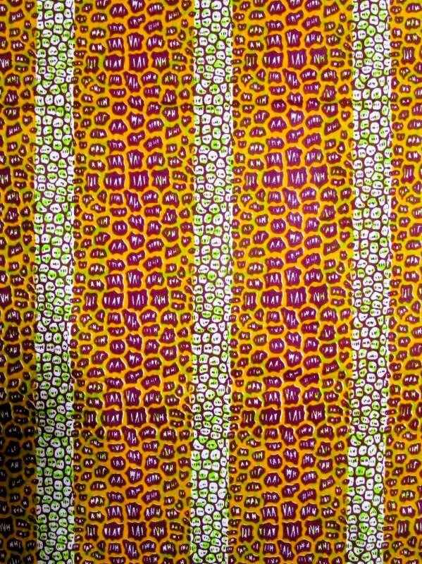 画像: アフリカンプリント生地 パーニュ