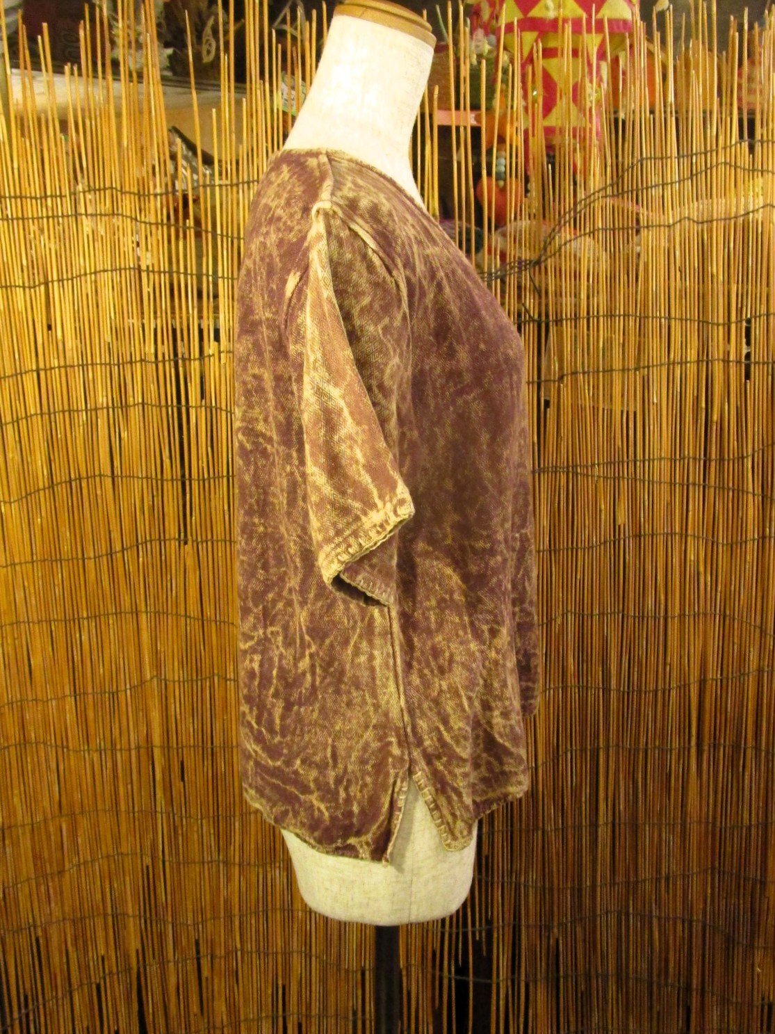 画像2: ストーンウォッシュ加工＊ヘンプコットン素材＊半袖＊プルオーバー