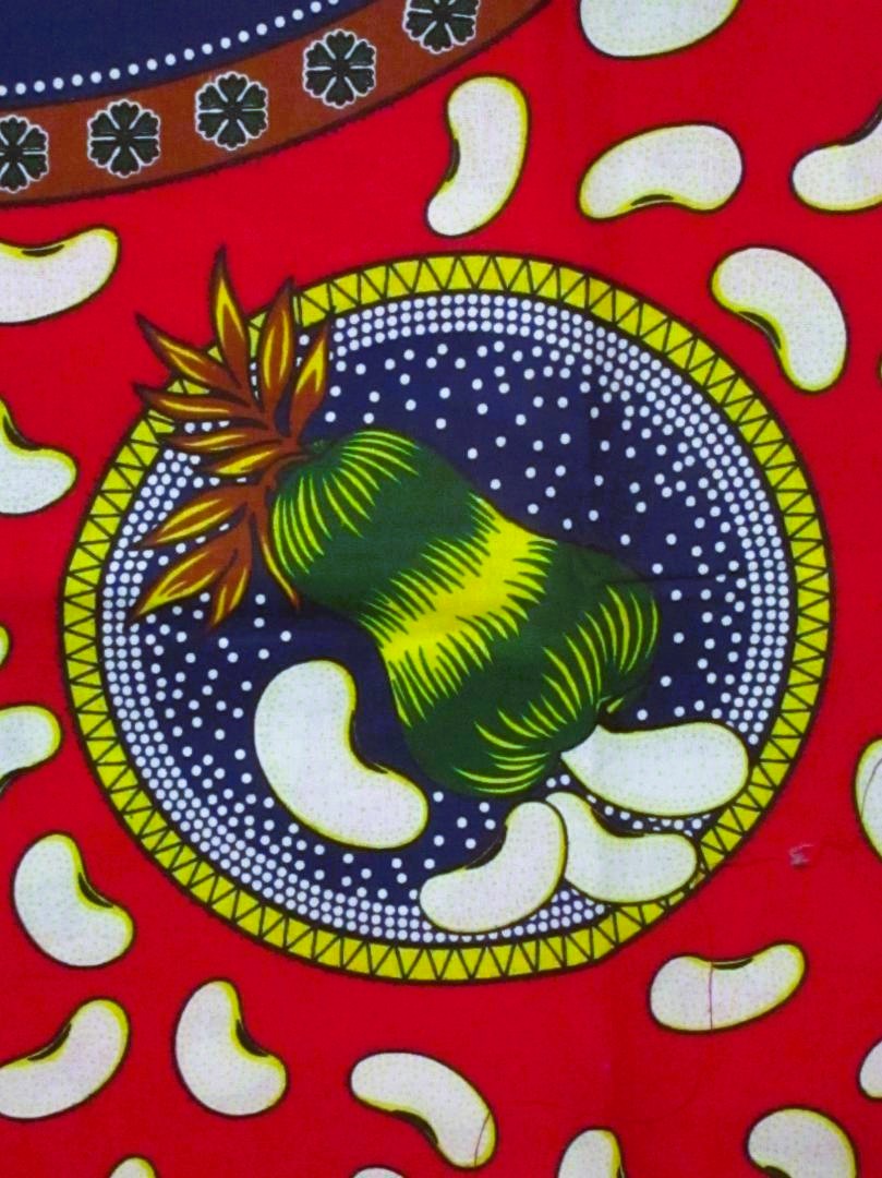 画像: アフリカンプリント生地 パーニュ