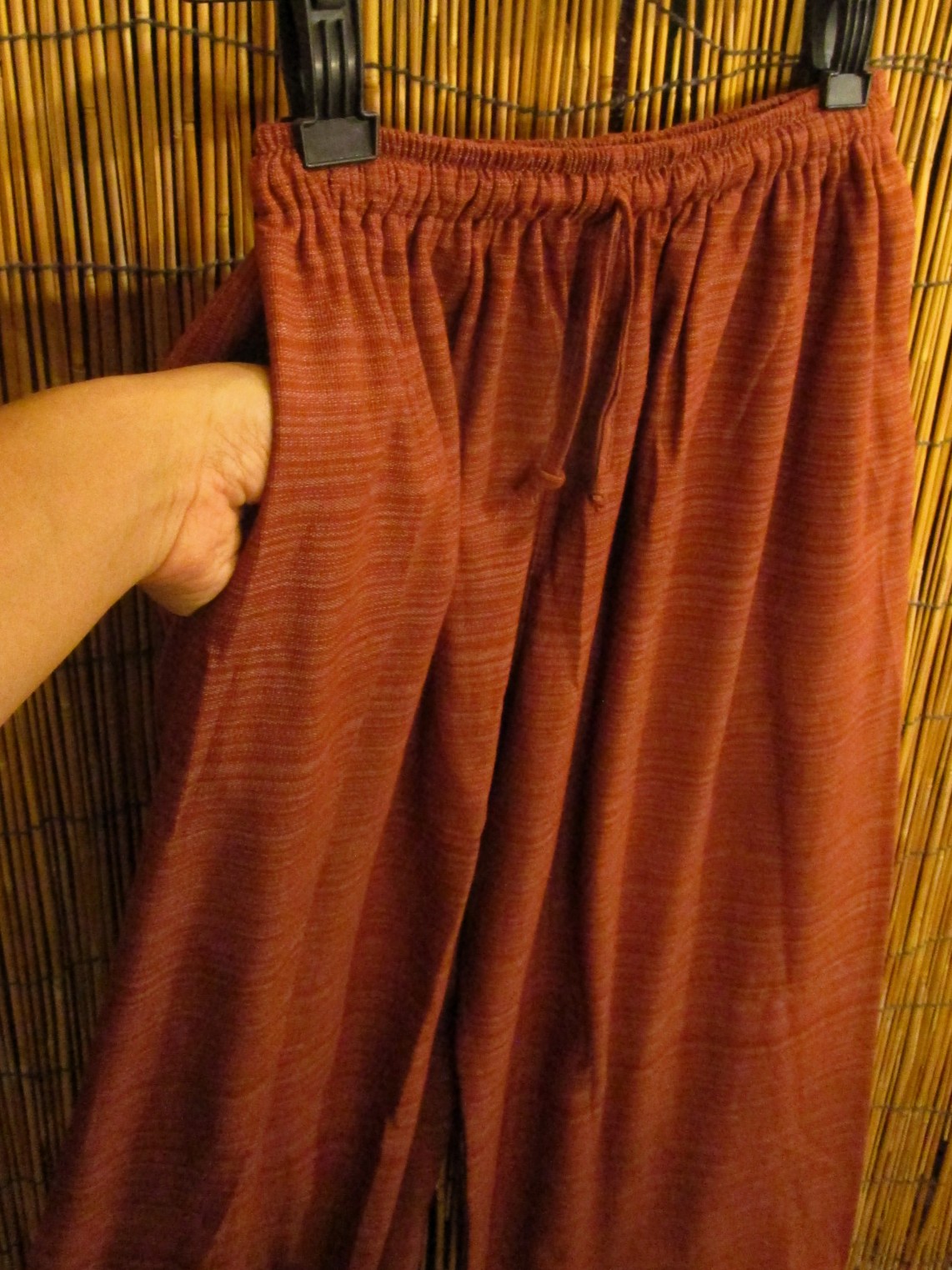 画像3: 二色の糸＊コットン素材＊シンプル＊ふんわり＊アラジンパンツ