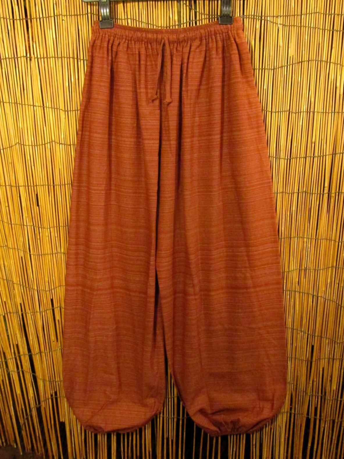 画像1: 二色の糸＊コットン素材＊シンプル＊ふんわり＊アラジンパンツ