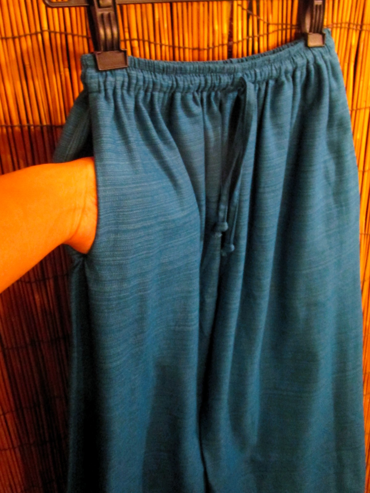 画像3: 二色の糸＊コットン素材＊シンプル＊ふんわり＊アラジンパンツ