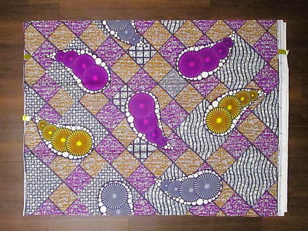 画像: アフリカンプリント生地 パーニュ