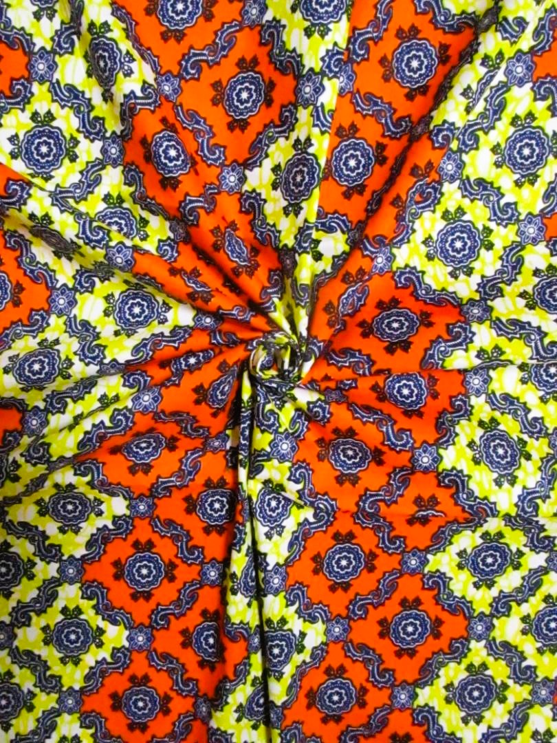 画像: アフリカンプリント生地 パーニュ