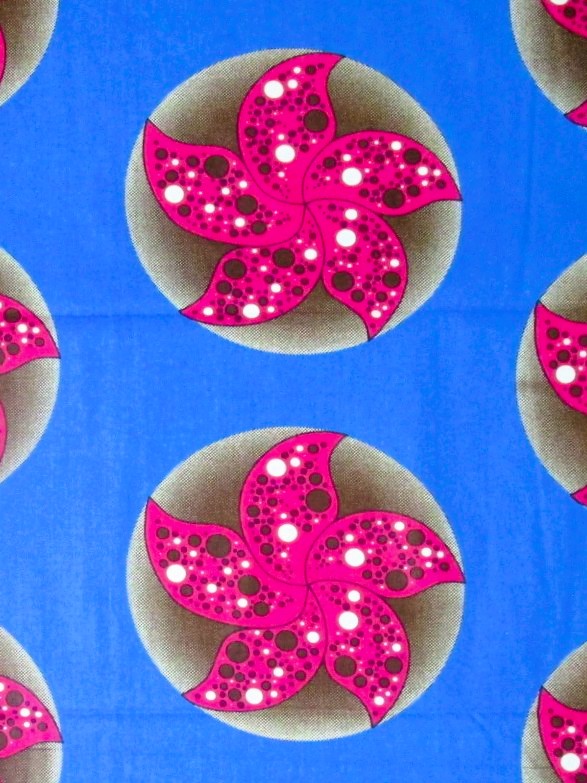 画像: アフリカンプリント生地 パーニュ