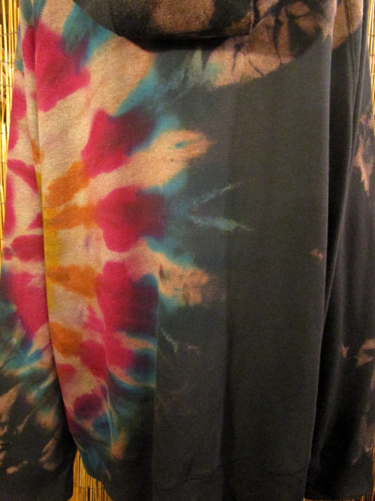 画像: ビッグサイズ＊タイダイ染め＊裏起毛＊スウェット生地＊ジップアップ＊パーカー