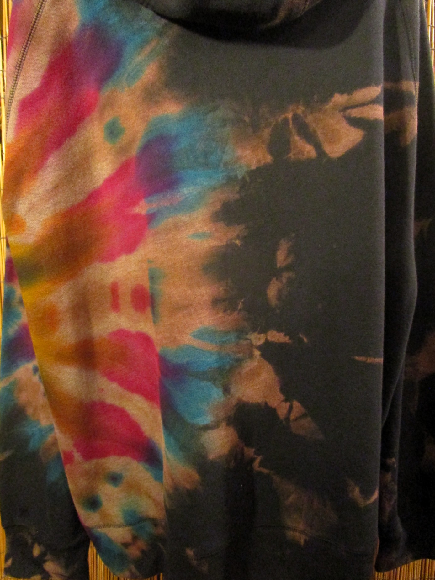 画像: ビッグサイズ＊タイダイ染め＊裏起毛＊スウェット生地＊ジップアップ＊パーカー