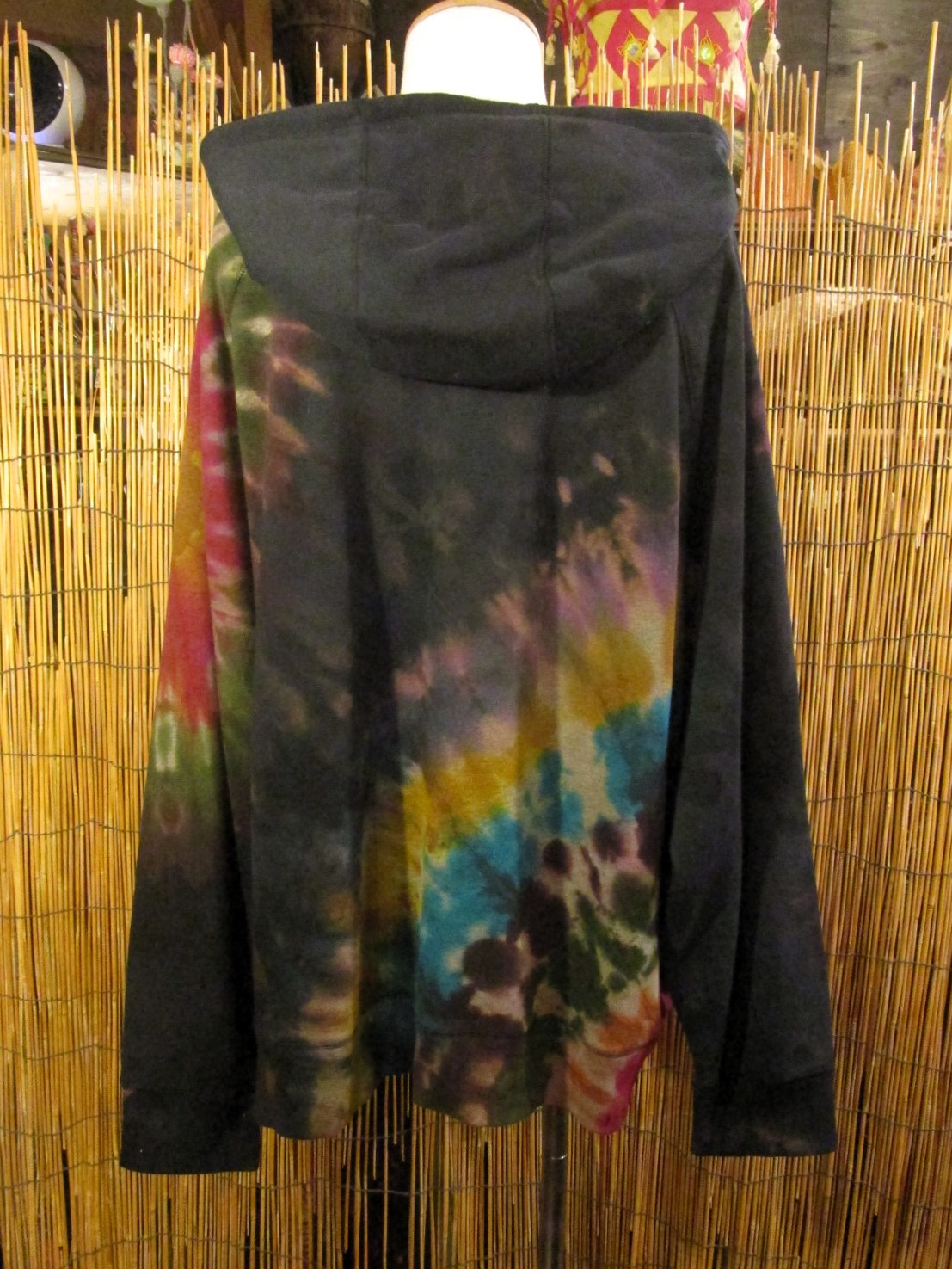 画像3: ビッグサイズ＊タイダイ染め＊裏起毛＊スウェット生地＊ジップアップ＊パーカー