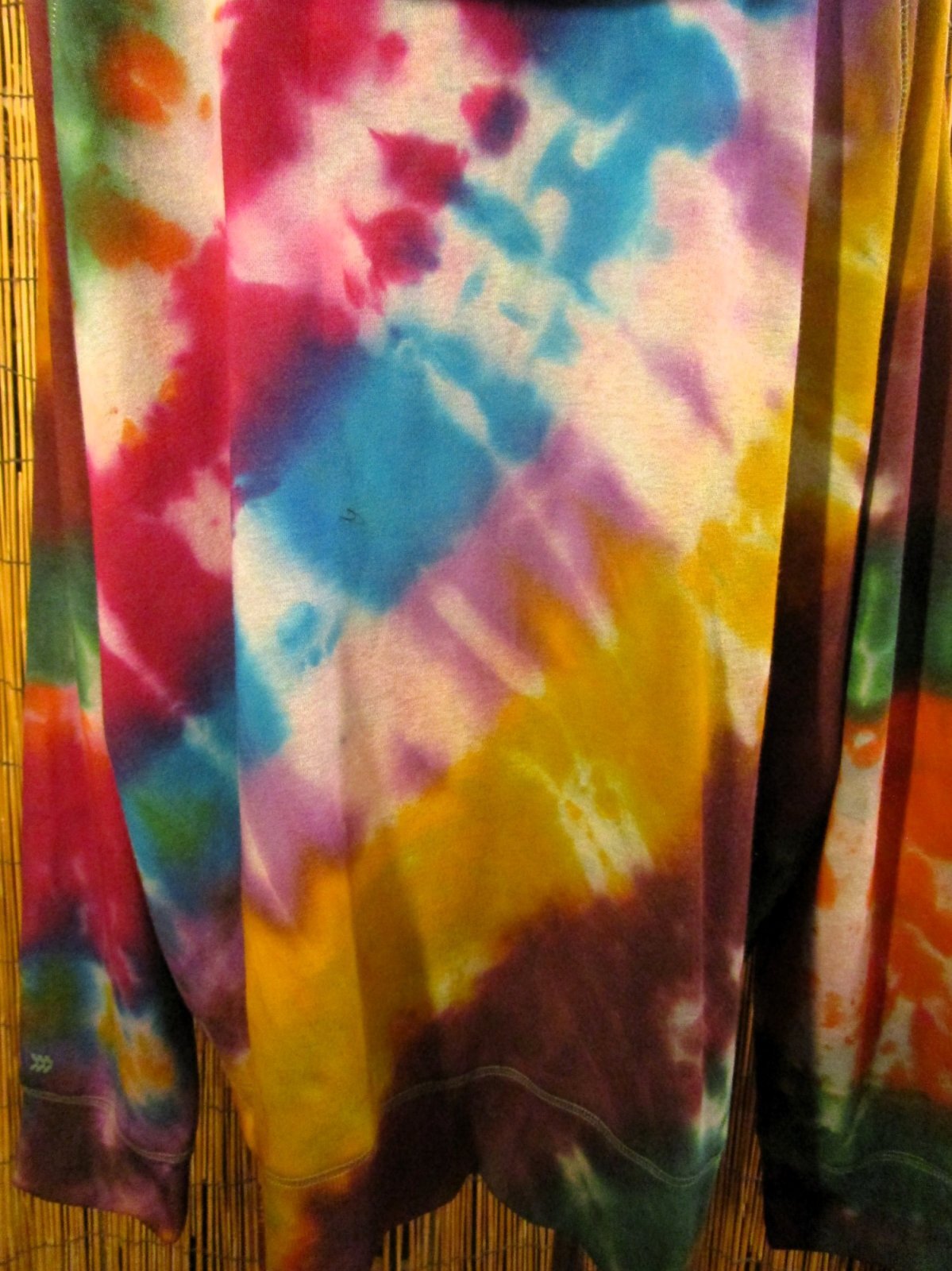 画像: ビッグサイズ＊タイダイ染め＊裏起毛＊スウェット生地＊ジップアップ＊パーカー