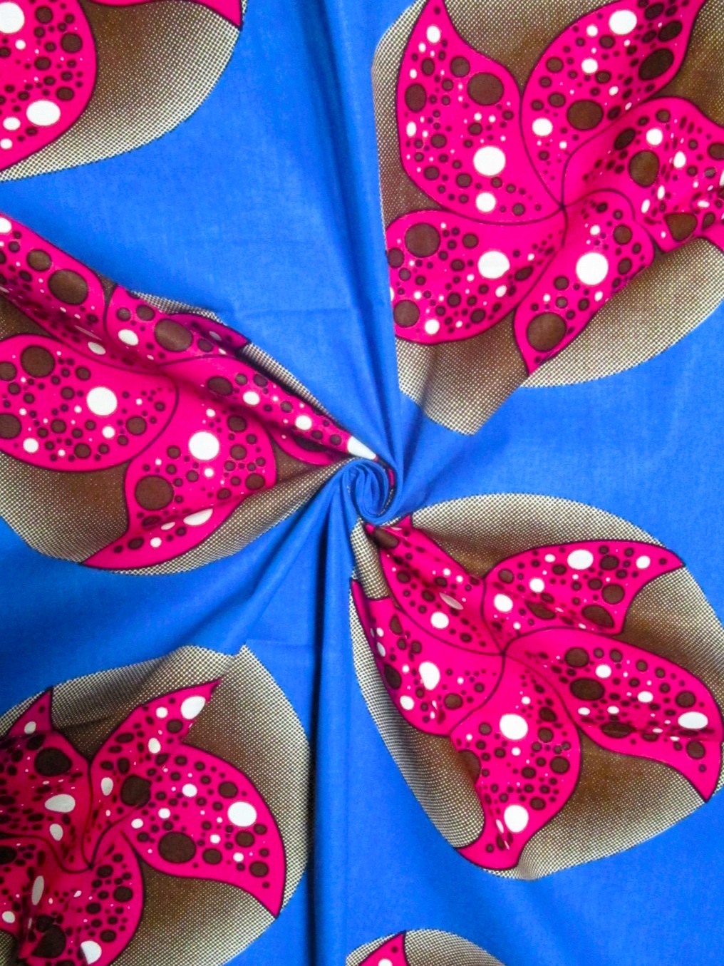 画像: アフリカンプリント生地 パーニュ