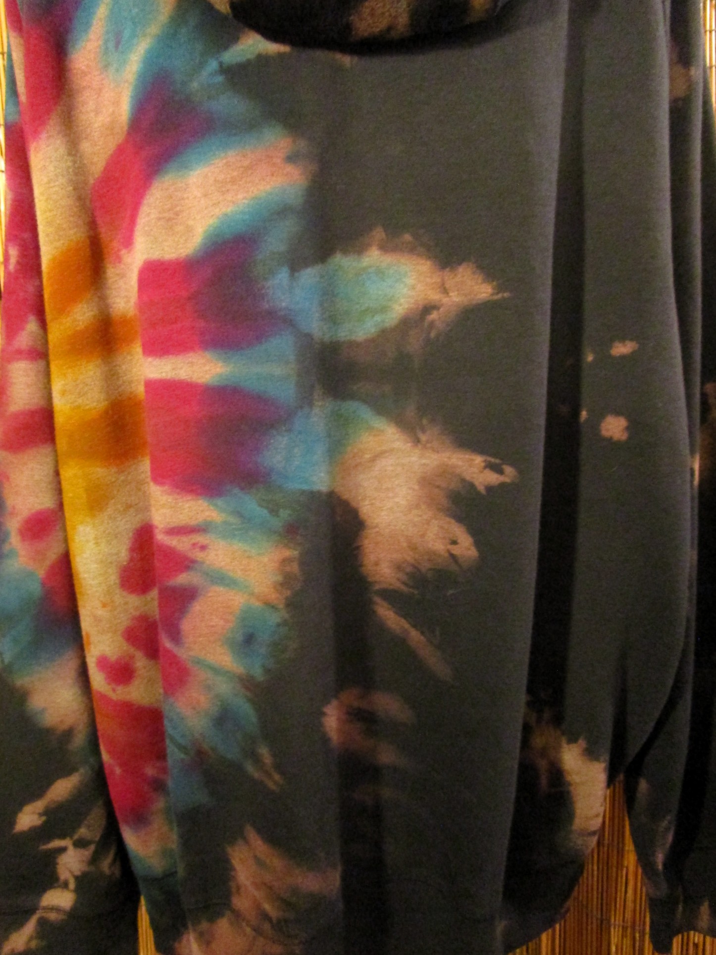 画像: ビッグサイズ＊タイダイ染め＊裏起毛＊スウェット生地＊ジップアップ＊パーカー