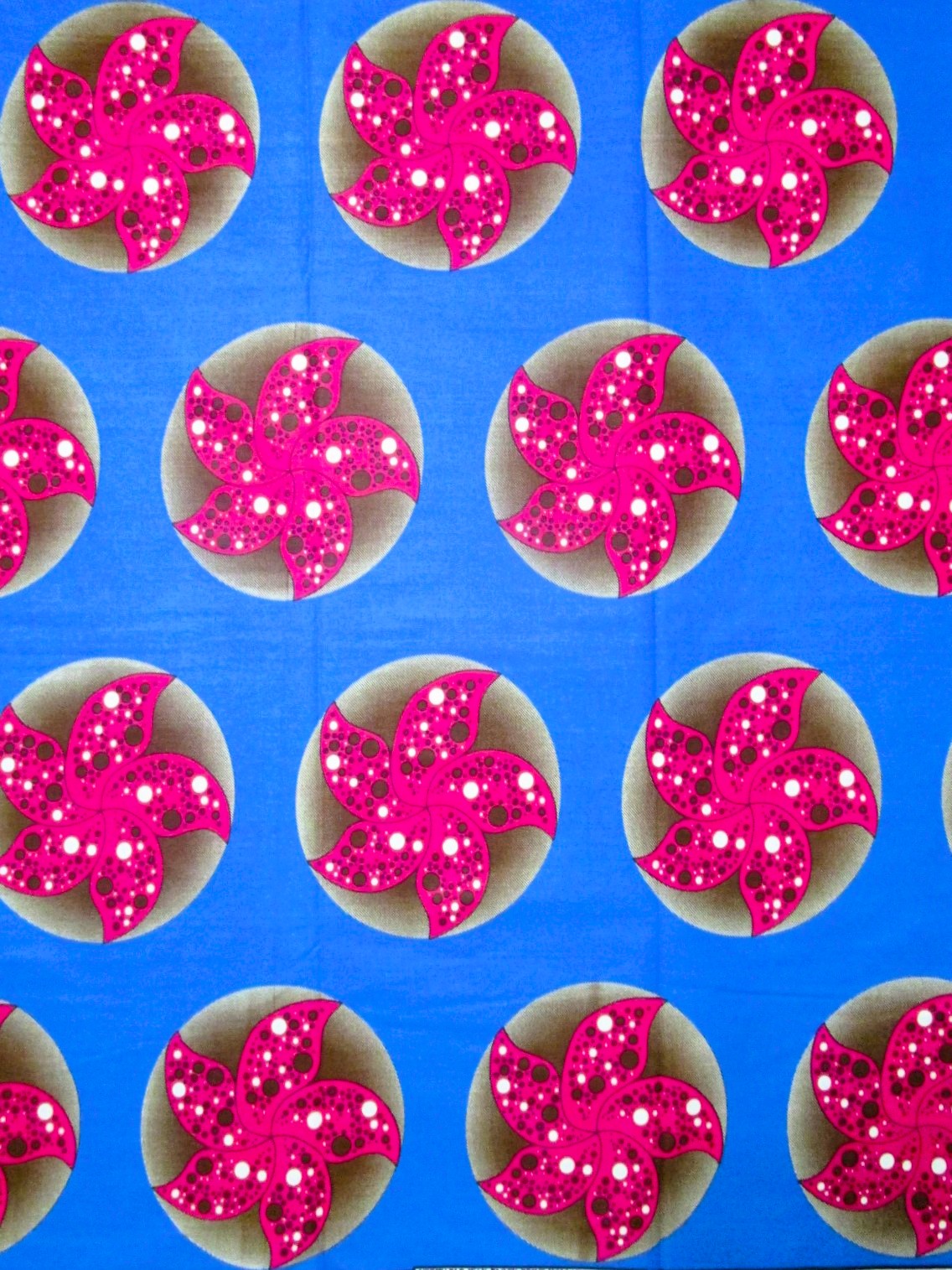 画像1: アフリカンプリント生地 パーニュ