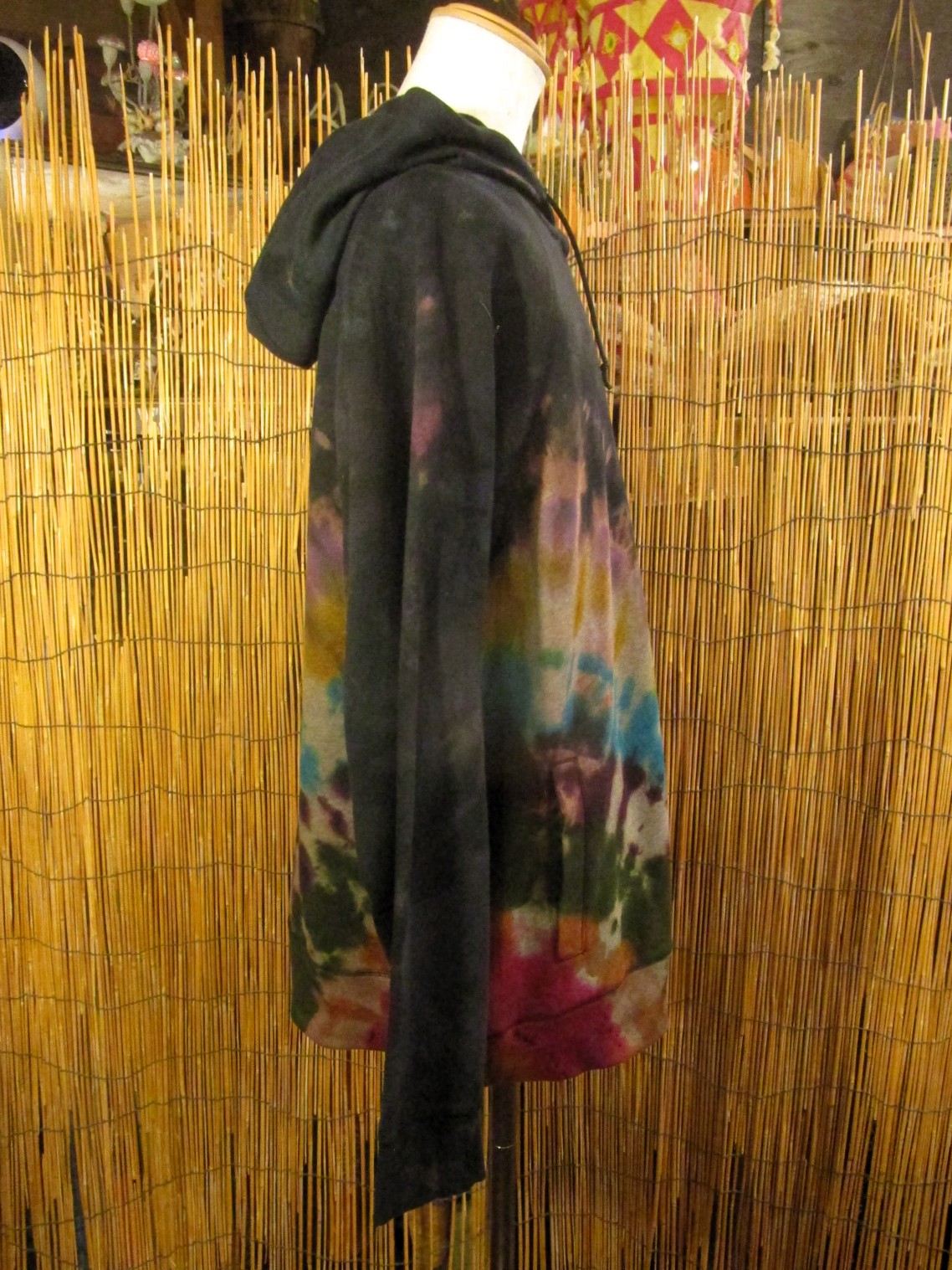 画像2: ビッグサイズ＊タイダイ染め＊裏起毛＊スウェット生地＊ジップアップ＊パーカー