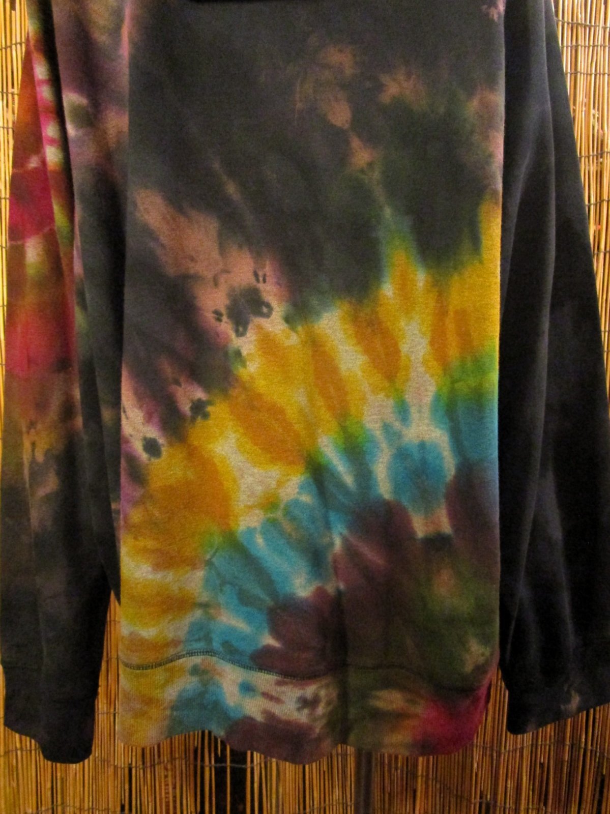 画像: ビッグサイズ＊タイダイ染め＊裏起毛＊スウェット生地＊ジップアップ＊パーカー