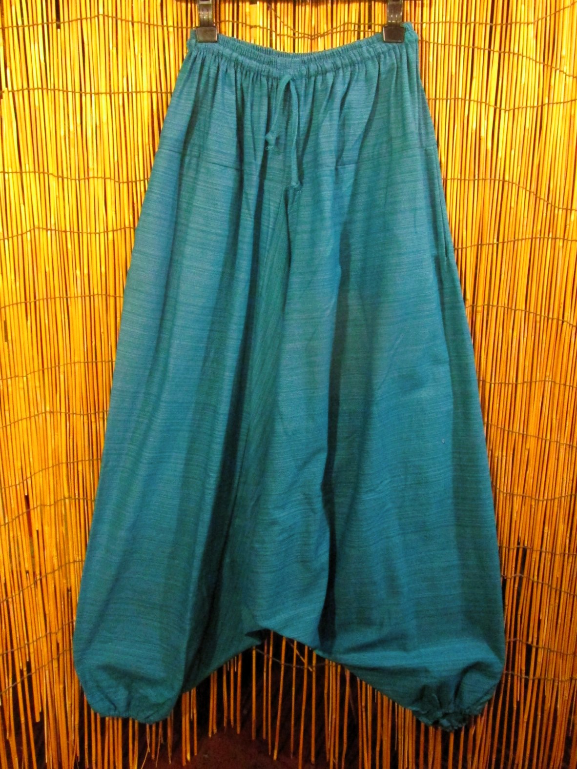 画像1: 二色の糸＊コッン素材＊シンプル＊ふんわり＊サルエルパンツ