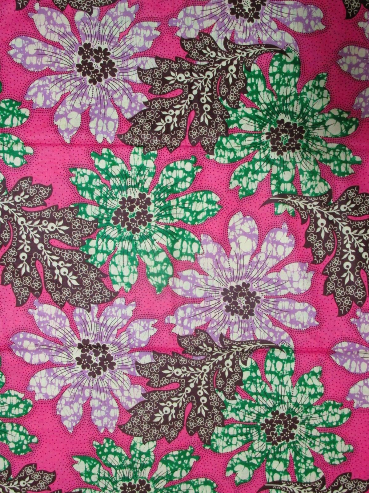 画像: アフリカンプリント生地 パーニュ