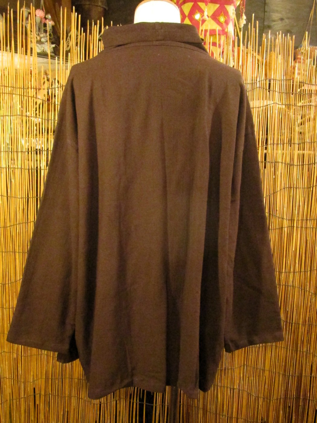画像3: 茶色＊コットン素材＊ゆったりサイズ＊２ＷＡＹ＊スナフキン＊旅人風コート