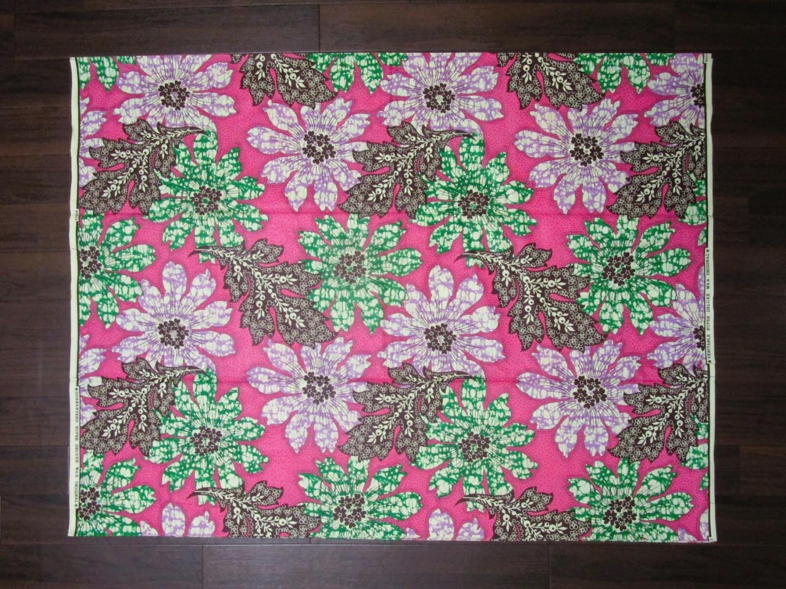 画像: アフリカンプリント生地 パーニュ