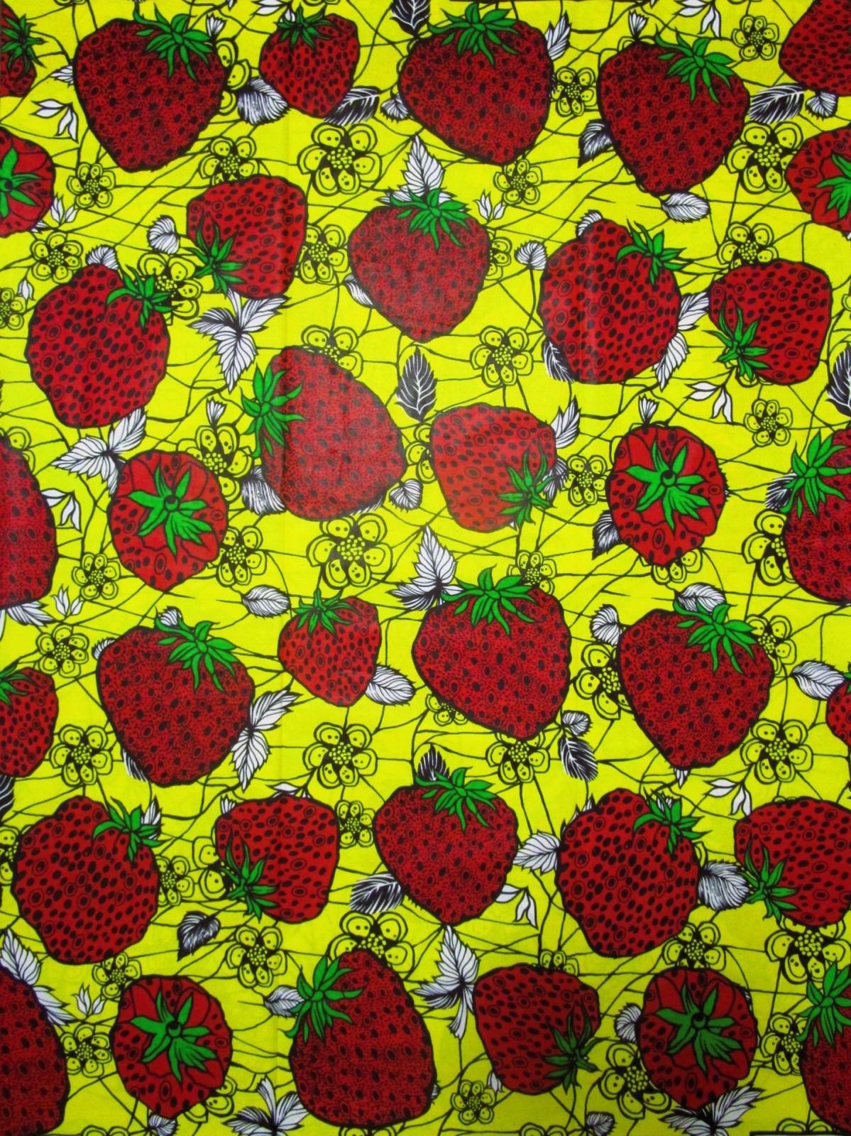 画像1: アフリカンプリント生地 パーニュ