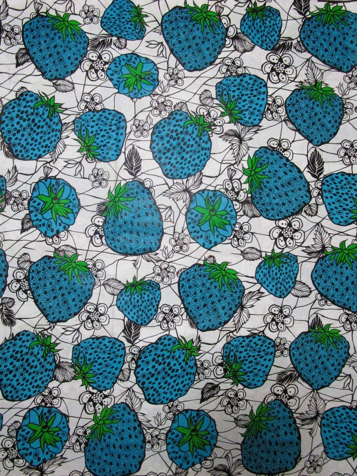 画像1: アフリカンプリント生地 パーニュ