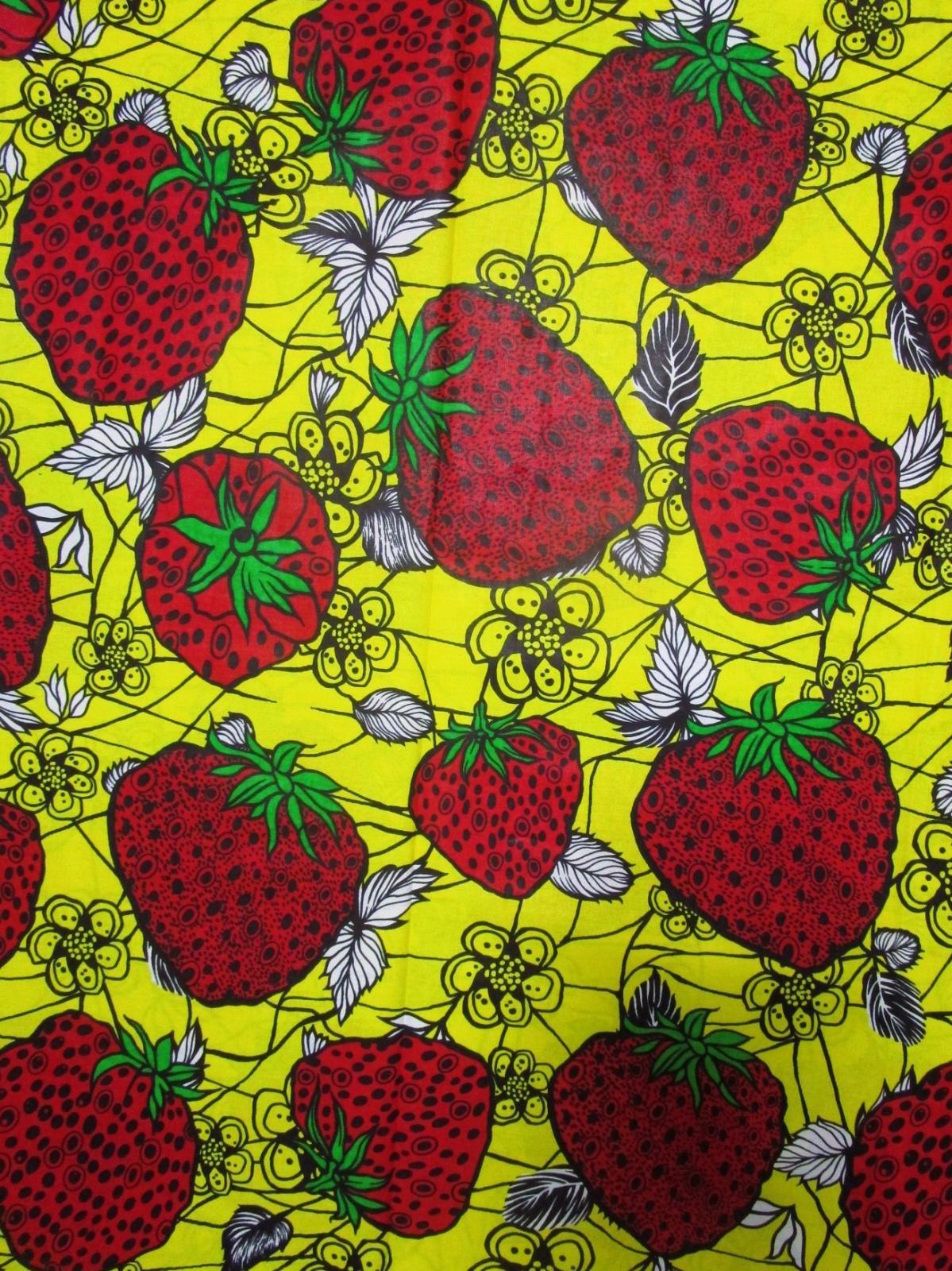 画像: アフリカンプリント生地 パーニュ