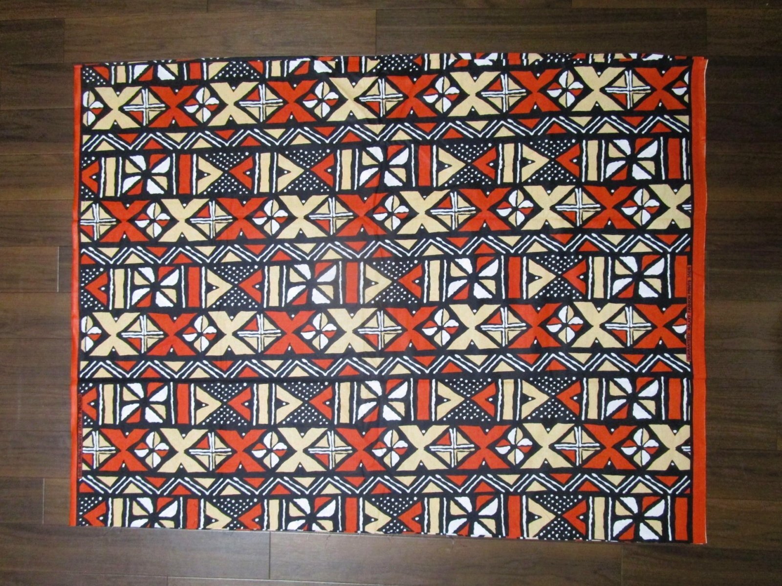 画像: アフリカンプリント生地 パーニュ