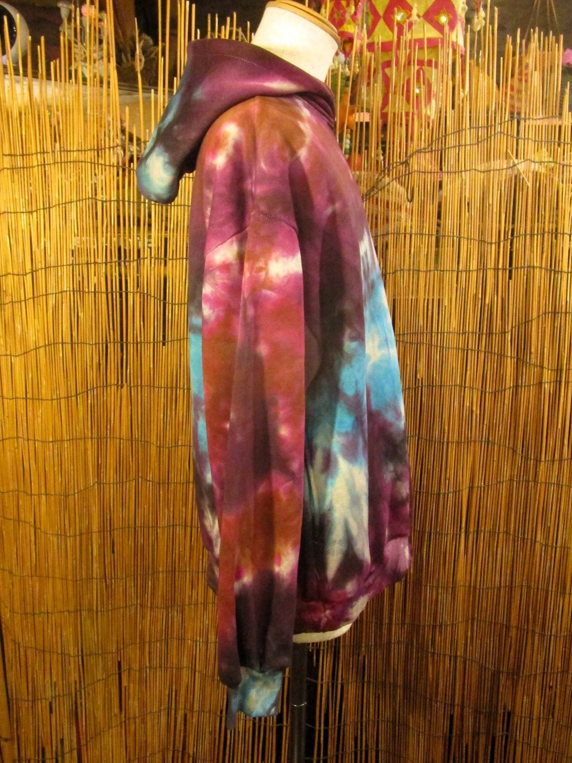 画像2: タイダイ染め＊裏起毛＊スウェット生地＊パーカー