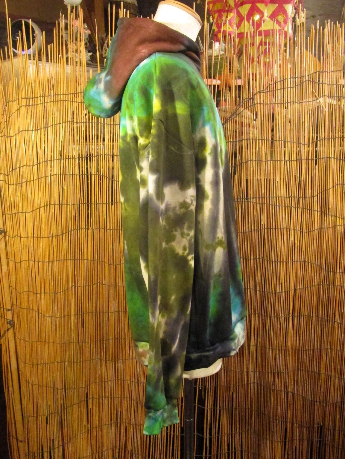 画像2: タイダイ染め＊裏起毛＊スウェット生地＊パーカー