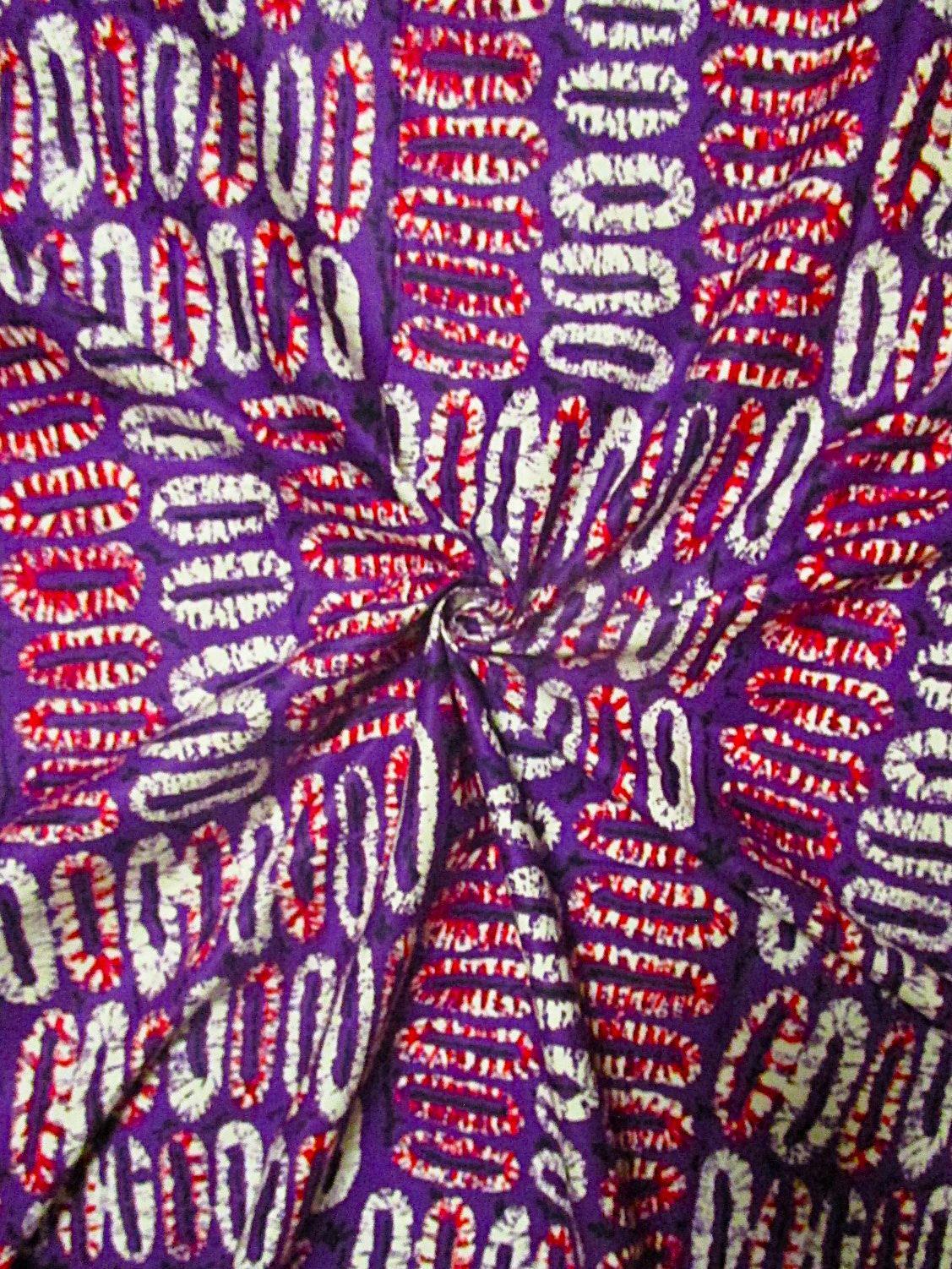 画像: アフリカンプリント生地 パーニュ