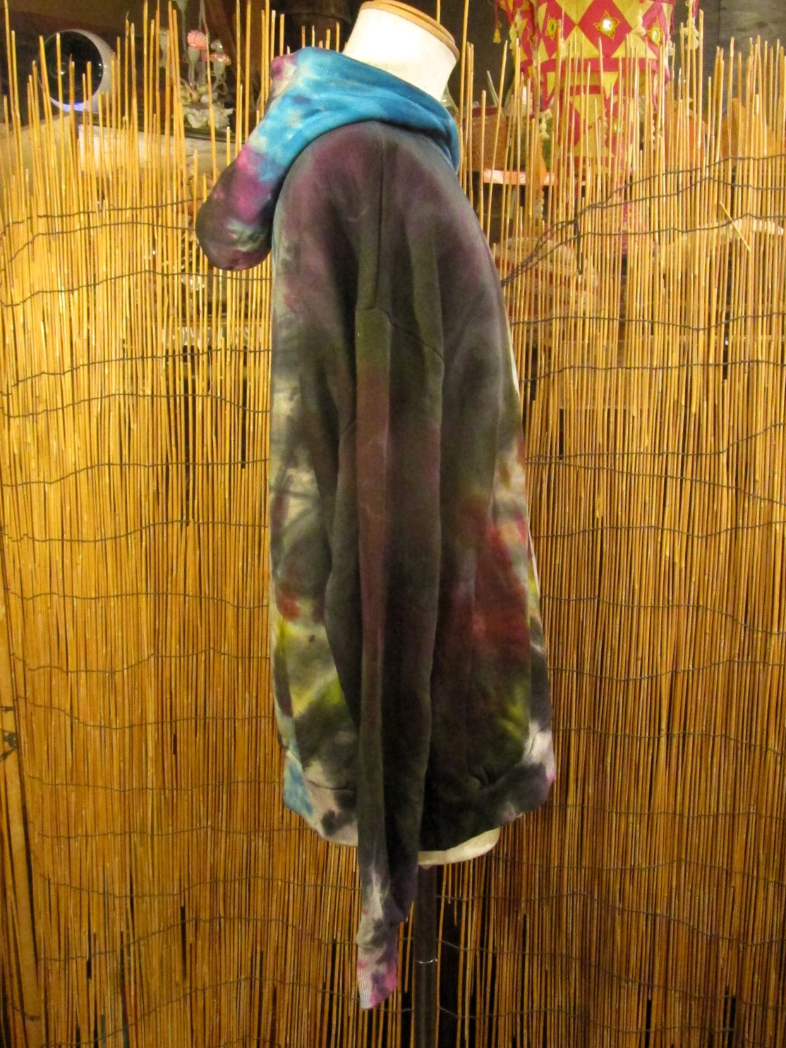 画像2: タイダイ染め＊裏起毛＊スウェット生地＊パーカー