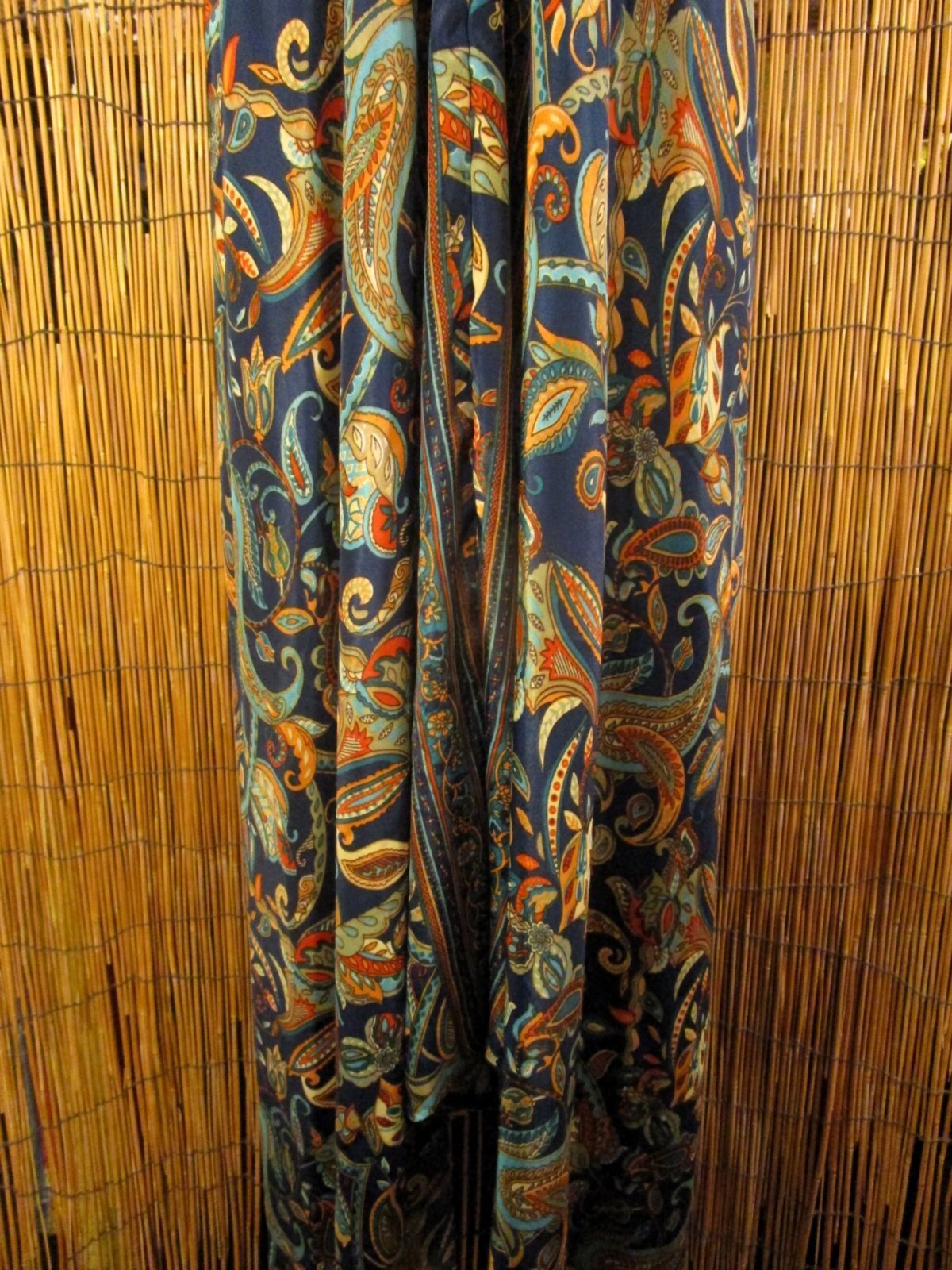 画像: サリー生地＊ポリエステル素材＊ホルターネック＊ロング丈＊ワンピース