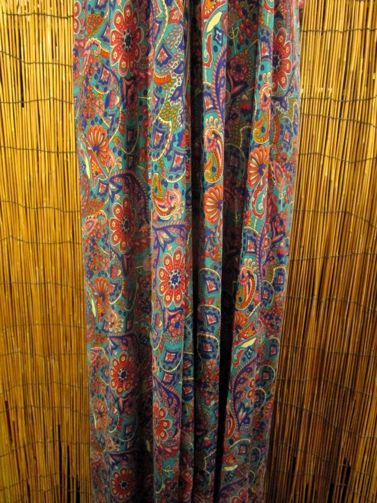 画像: サリー生地＊ポリエステル素材＊ホルターネック＊ロング丈＊ワンピース