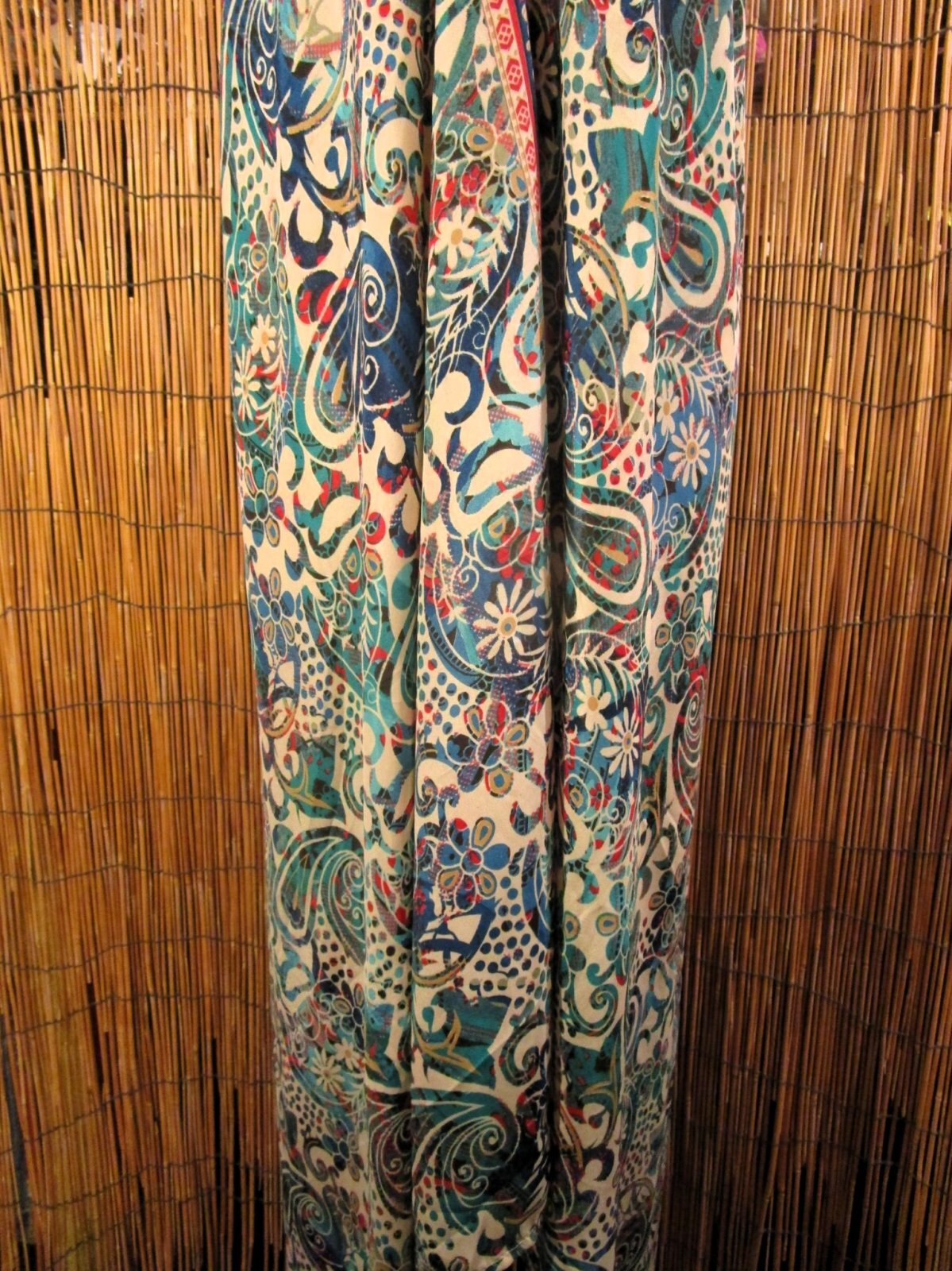 画像: サリー生地＊ポリエステル素材＊ホルターネック＊ロング丈＊ワンピース