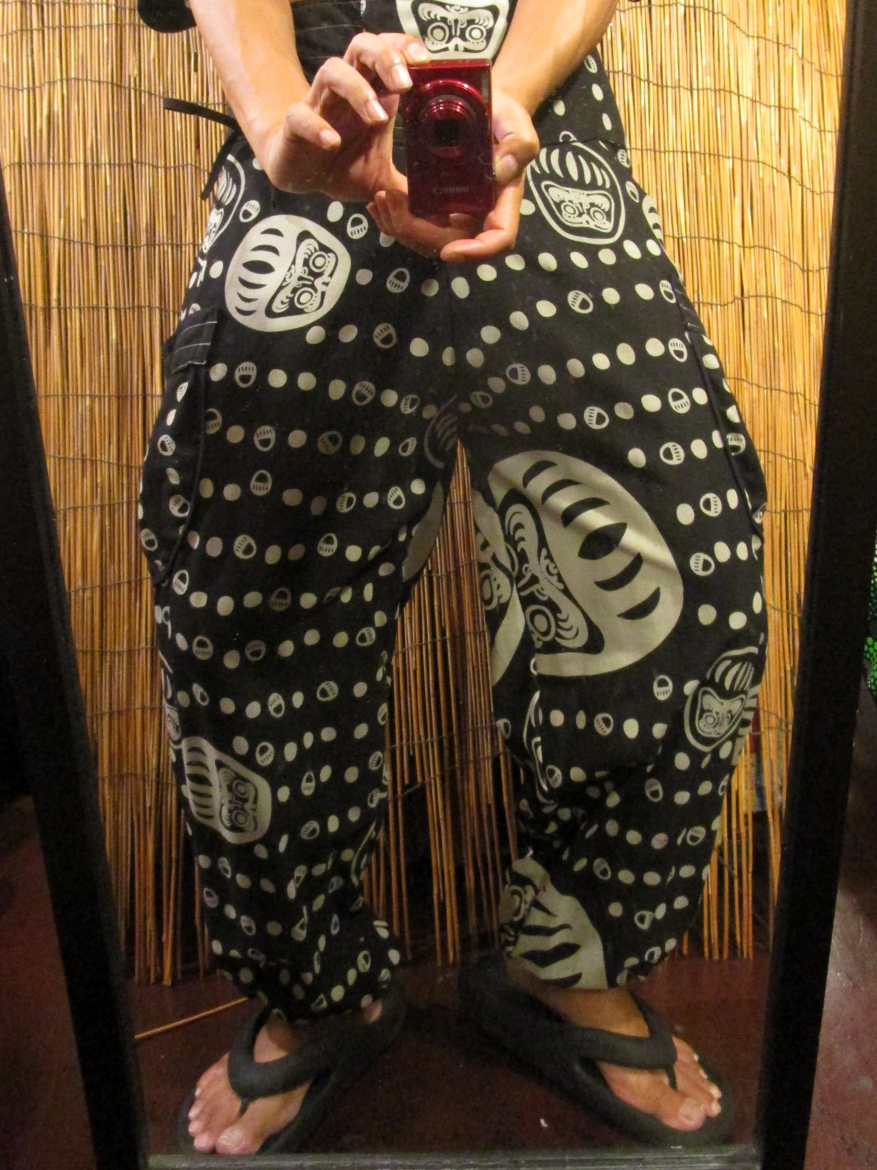 画像: 和風プリント＊コットン素材＊カーゴタイプ＊アラジンパンツ 